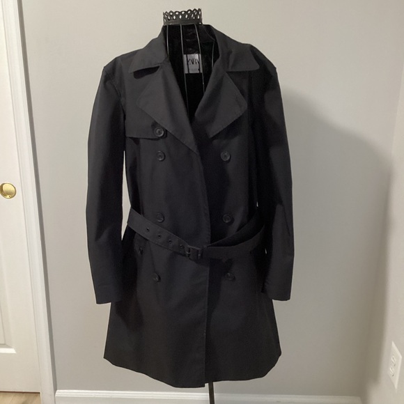 Zara Men Elegant Black Trench Coat used only twice! - Picture 1 of 7